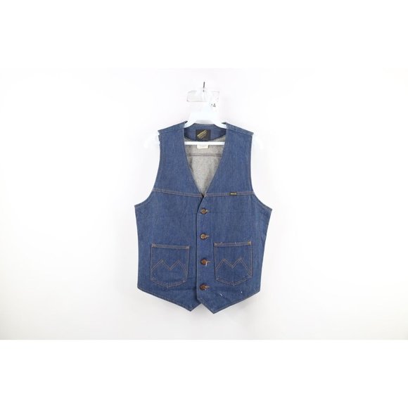 Veste Denim Brodée Vintage Signature By Jerell - Taille M - Occasion Très Bon État